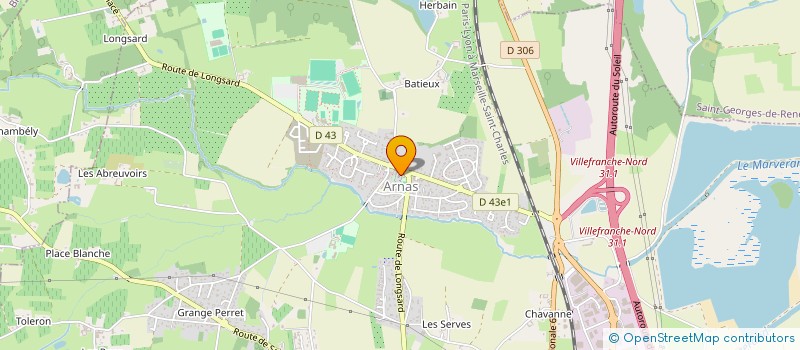 localisation de l'entreprise COMMUNE D ARNAS à ARNAS