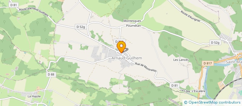 localisation de l'entreprise COMMUNE D ARNAUD GUILHEM  ARNAUD-GUILHEM