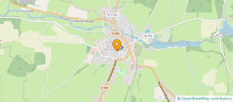 localisation de l'entreprise COMMUNE D'ARNAY-LE-DUC à ARNAY-LE-DUC