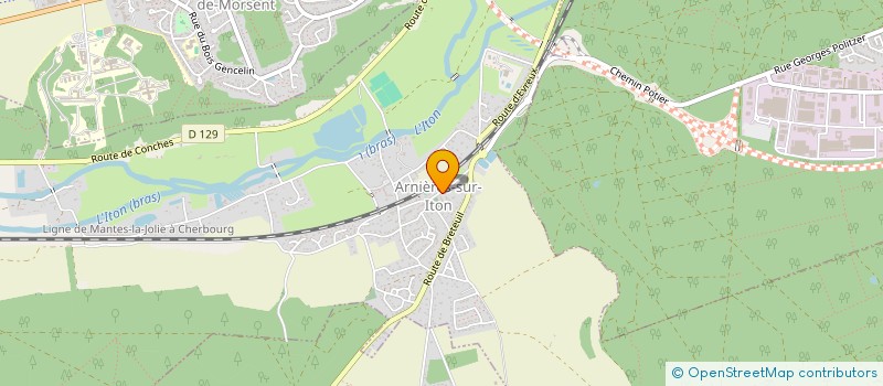 localisation de l'entreprise COMMUNE D'ARNIERES SUR ITON  ARNIERES-SUR-ITON