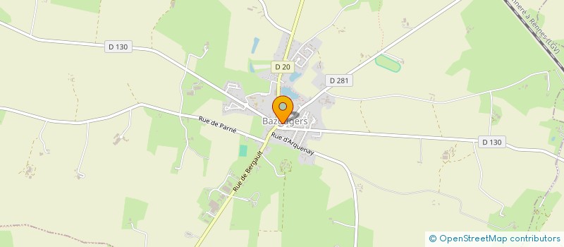 localisation de l'entreprise COMMUNE D'ARQUENAY à ARQUENAY