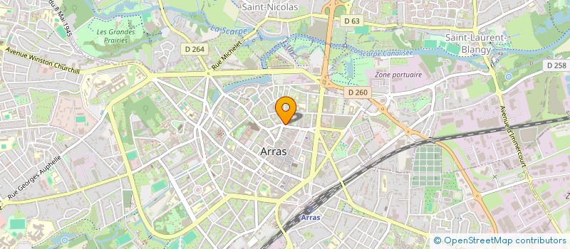 localisation de l'entreprise COMMUNE D'ARRAS à ARRAS