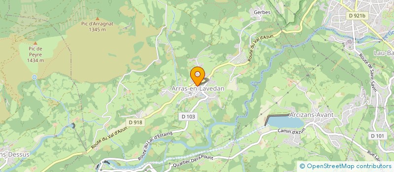 localisation de l'entreprise COMMUNE D ARRAS EN LAVEDAN à ARRAS-EN-LAVEDAN
