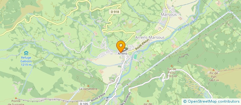 localisation de l'entreprise COMMUNE D ARRENS MARSOUS à ARRENS-MARSOUS