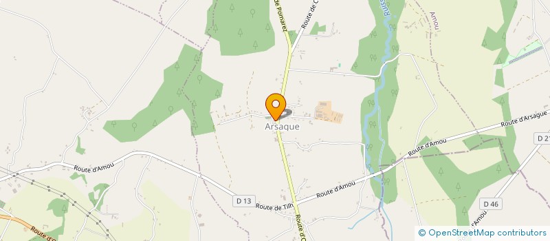 localisation de l'entreprise COMMUNE D'ARSAGUE  ARSAGUE