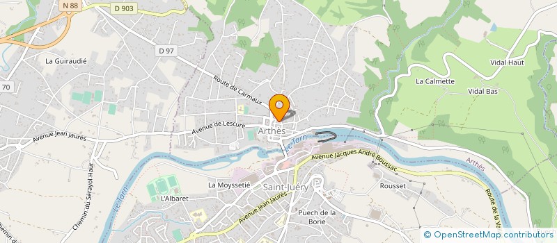 localisation de l'entreprise COMMUNE D ARTHES à ARTHES