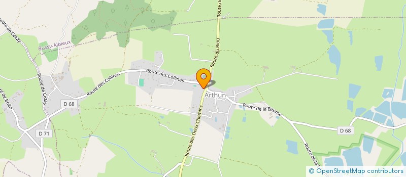 localisation de l'entreprise COMMUNE D ARTHUN  ARTHUN