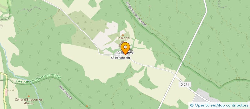localisation de l'entreprise COMMUNE D ARTIGNOSC SUR VERDON à ARTIGNOSC-SUR-VERDON