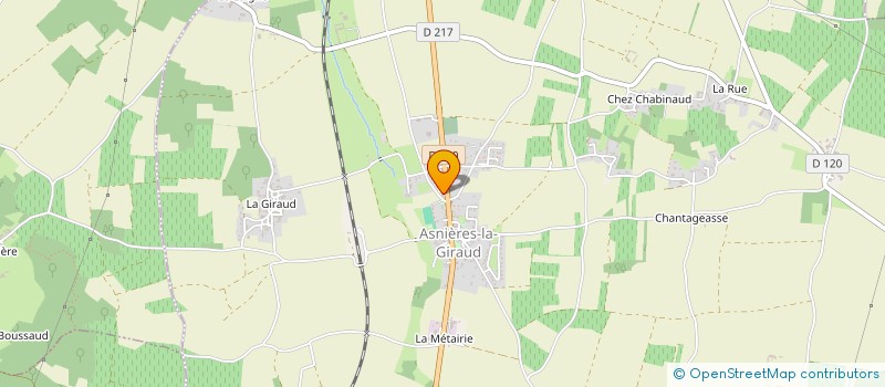 localisation de l'entreprise COMMUNE D ASNIERES LA GIRAUD  ASNIERES-LA-GIRAUD