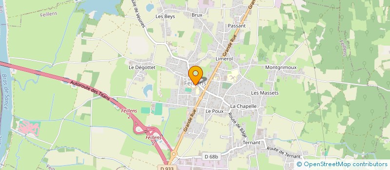 localisation de l'entreprise COMMUNE D ASNIERES-SUR-SAONE  ASNIERES-SUR-SAONE