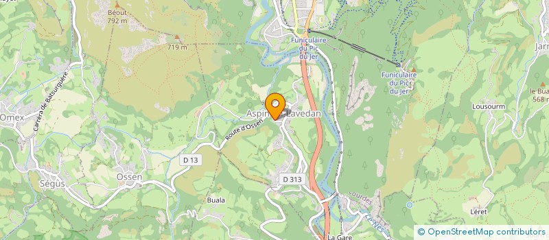 localisation de l'entreprise COMMUNE D ASPIN EN LAVEDAN  ASPIN-EN-LAVEDAN