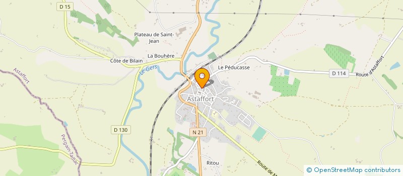 localisation de l'entreprise COMMUNE D ASTAFFORT à ASTAFFORT