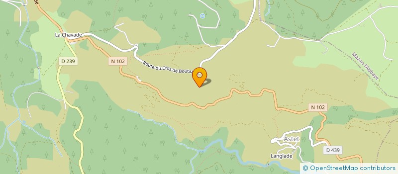 localisation de l'entreprise COMMUNE D ASTET  ASTET