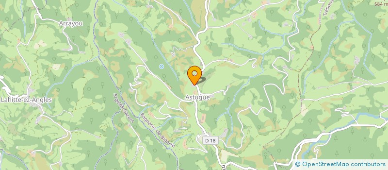 localisation de l'entreprise COMMUNE D ASTUGUE  ASTUGUE