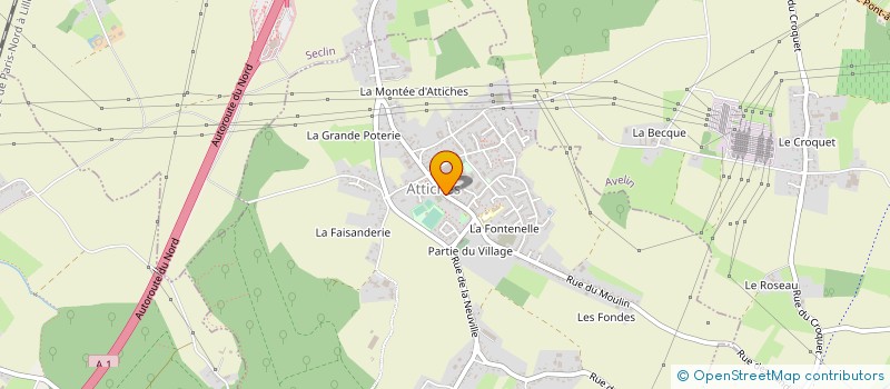 localisation de l'entreprise COMMUNE D ATTICHES à ATTICHES