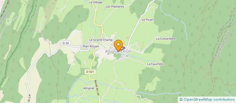 localisation de l'entreprise COMMUNE D ATTIGNAT ONCIN  ATTIGNAT-ONCIN