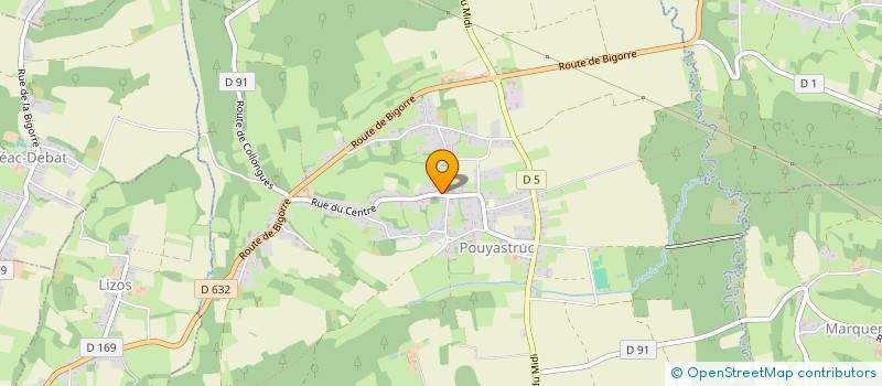 localisation de l'entreprise COMMUNE D AUBAREDE  AUBAREDE