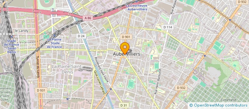 localisation de l'entreprise COMMUNE D'AUBERVILLIERS à AUBERVILLIERS