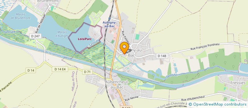 localisation de l'entreprise COMMUNE D'AUBIGNY AU BAC à AUBIGNY-AU-BAC