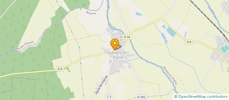 localisation de l'entreprise COMMUNE D'AUBIGNY EN PLAINE  AUBIGNY-EN-PLAINE