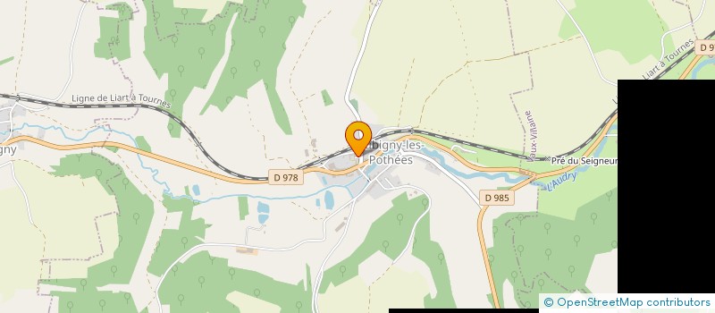 localisation de l'entreprise COMMUNE D'AUBIGNY LES POTHEES  AUBIGNY-LES-POTHEES