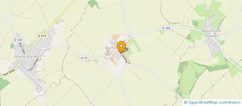 localisation de l'entreprise COMMUNE D'AUCHONVILLERS  AUCHONVILLERS