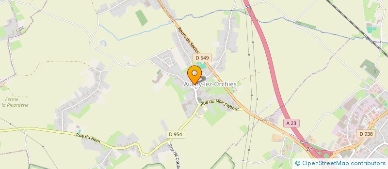 localisation de l'entreprise COMMUNE D'AUCHY LEZ ORCHIES  AUCHY-LEZ-ORCHIES