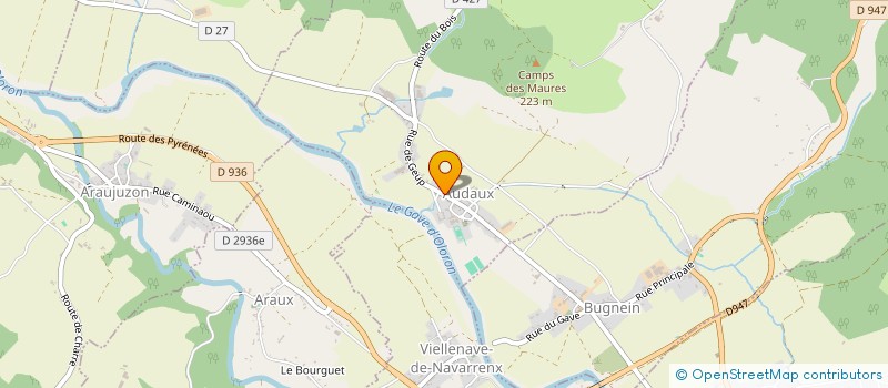 localisation de l'entreprise COMMUNE D AUDAUX  AUDAUX