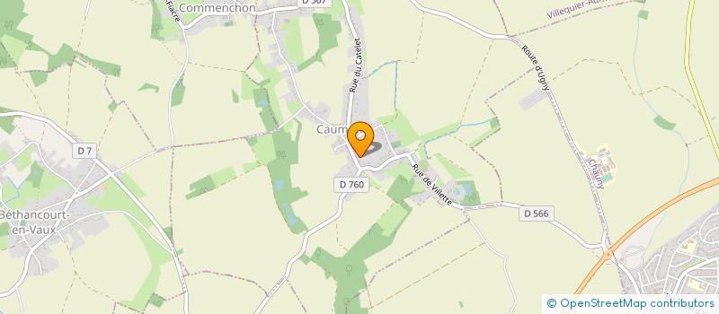 localisation de l'entreprise COMMUNE D'AUDIGNICOURT  AUDIGNICOURT