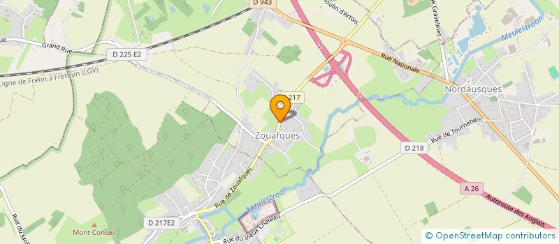 localisation de l'entreprise COMMUNE D'AUDREHEM  AUDREHEM