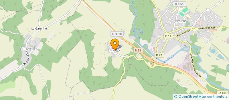 localisation de l'entreprise COMMUNE D'AUGY  AUGY