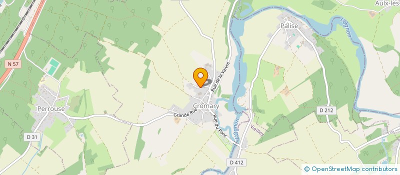 localisation de l'entreprise COMMUNE D'AULX-LES-CROMARY  AULX-LES-CROMARY