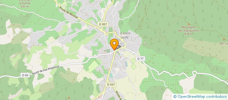 localisation de l'entreprise COMMUNE D AUPS à AUPS