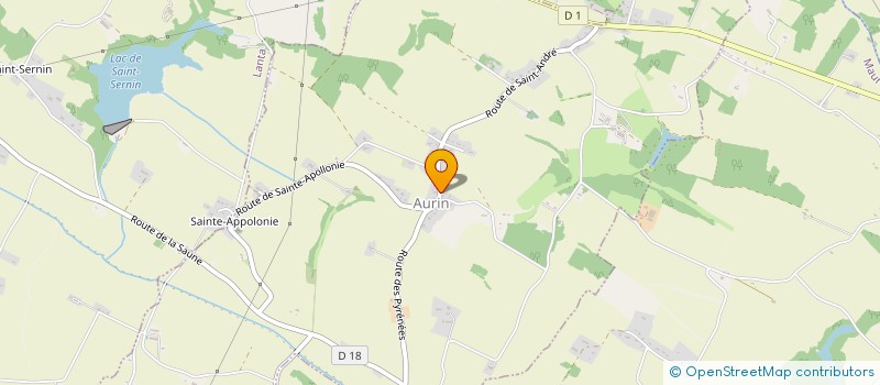 localisation de l'entreprise COMMUNE D AURIN  AURIN