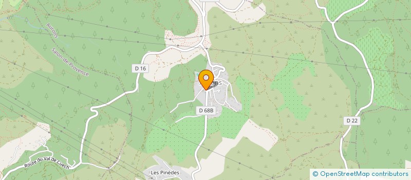 localisation de l'entreprise COMMUNE D AURONS  AURONS