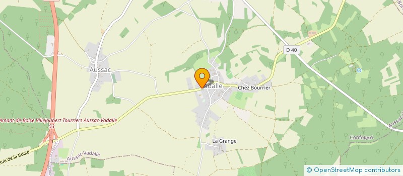 localisation de l'entreprise COMMUNE D AUSSAC à AUSSAC-VADALLE