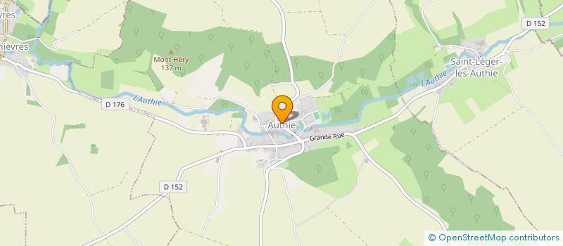 localisation de l'entreprise COMMUNE D'AUTHIE  AUTHIE