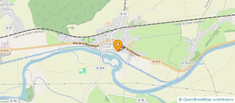 localisation de l'entreprise COMMUNE D AUXANGE  AUXANGE