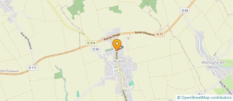 localisation de l'entreprise COMMUNE D'AUXON à AUXON