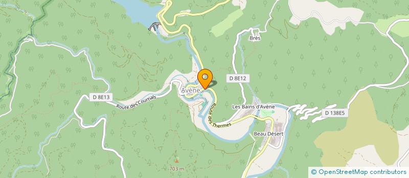 localisation de l'entreprise COMMUNE D AVENE  AVENE