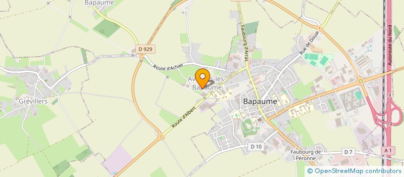 localisation de l'entreprise COMMUNE D'AVESNES LES BAPAUME  AVESNES-LES-BAPAUME