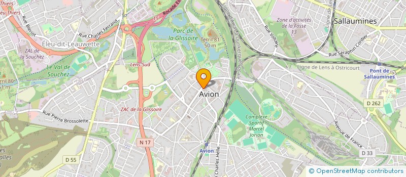 localisation de l'entreprise COMMUNE D'AVION à AVION