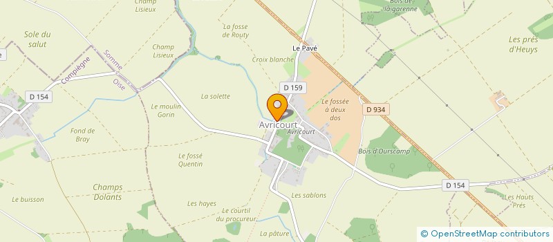 localisation de l'entreprise COMMUNE D'AVRICOURT  AVRICOURT