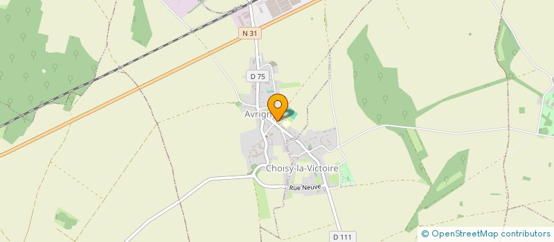 localisation de l'entreprise COMMUNE D'AVRIGNY  AVRIGNY