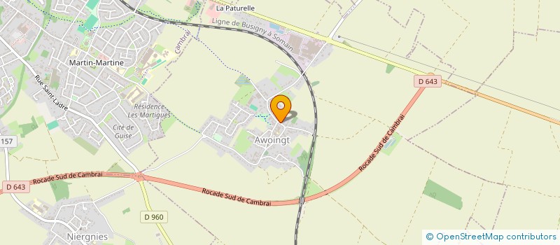 localisation de l'entreprise COMMUNE D AWOINGT  AWOINGT