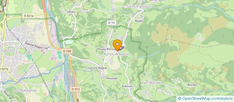 localisation de l'entreprise COMMUNE D AYROS ARBOUIX  AYROS-ARBOUIX