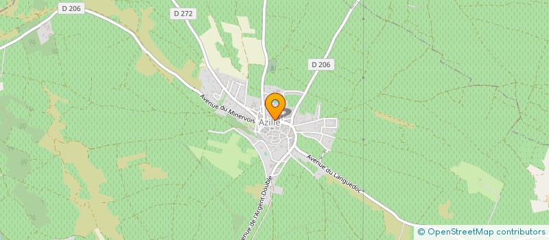 localisation de l'entreprise COMMUNE D AZILLE  AZILLE