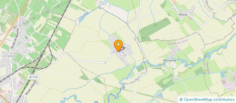 localisation de l'entreprise COMMUNE D'EBATY  EBATY