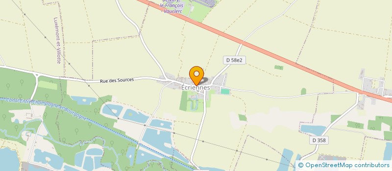 localisation de l'entreprise COMMUNE D'ECRIENNES  ECRIENNES