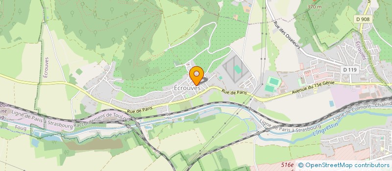 localisation de l'entreprise COMMUNE D ECROUVES à ECROUVES